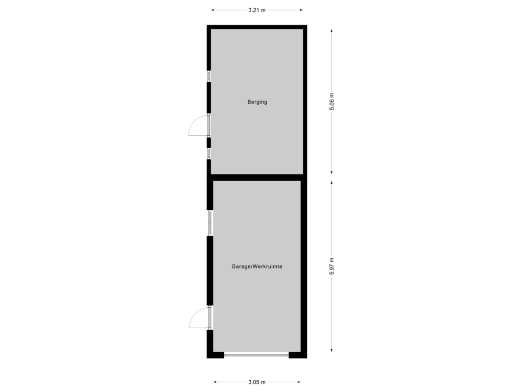 Bekijk plattegrond van Berging van Veenbes 12