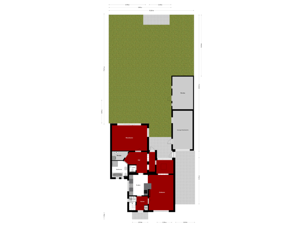 Bekijk plattegrond van Situatie van Veenbes 12