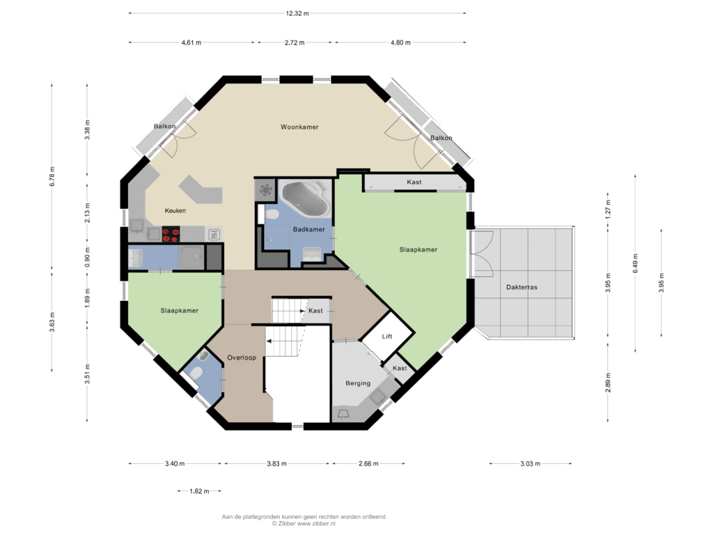 View floorplan of Eerste verdieping of West-Havendijk 112