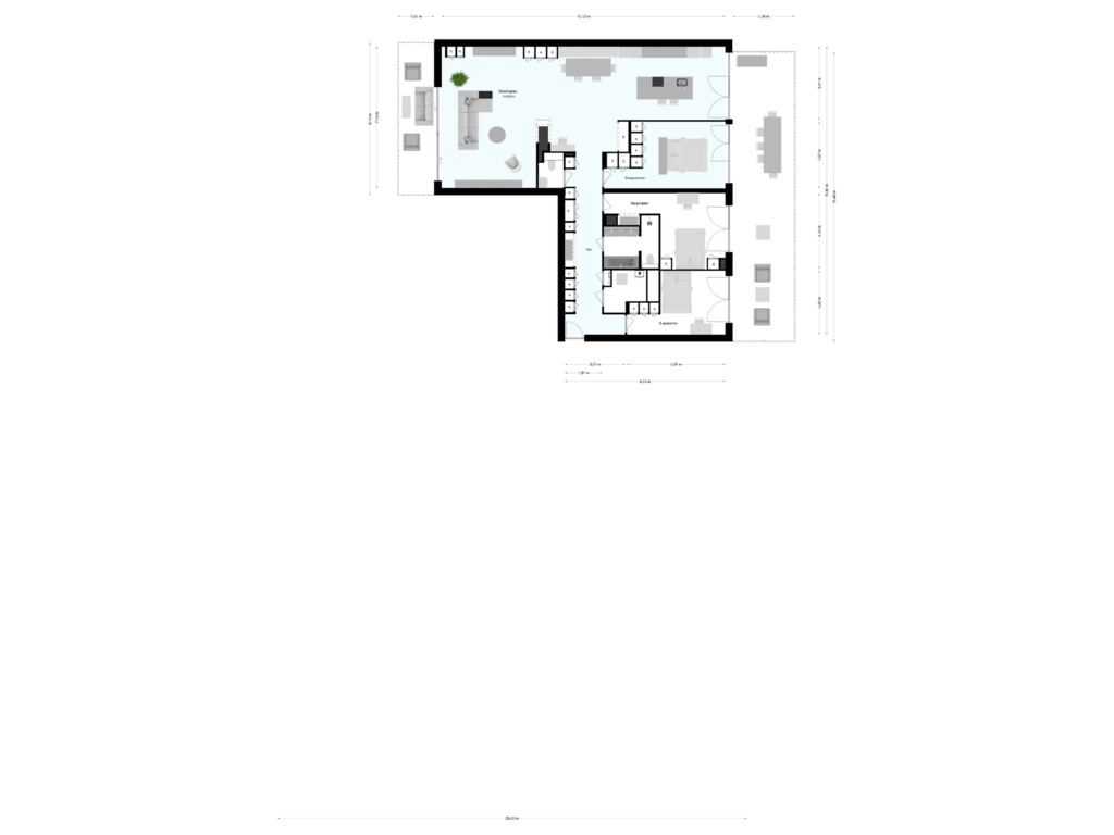 Bekijk plattegrond van Begane grond van Waadse Poldergracht 5