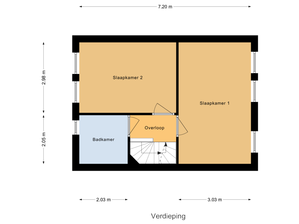 Bekijk plattegrond van Verdieping van Sonate 61