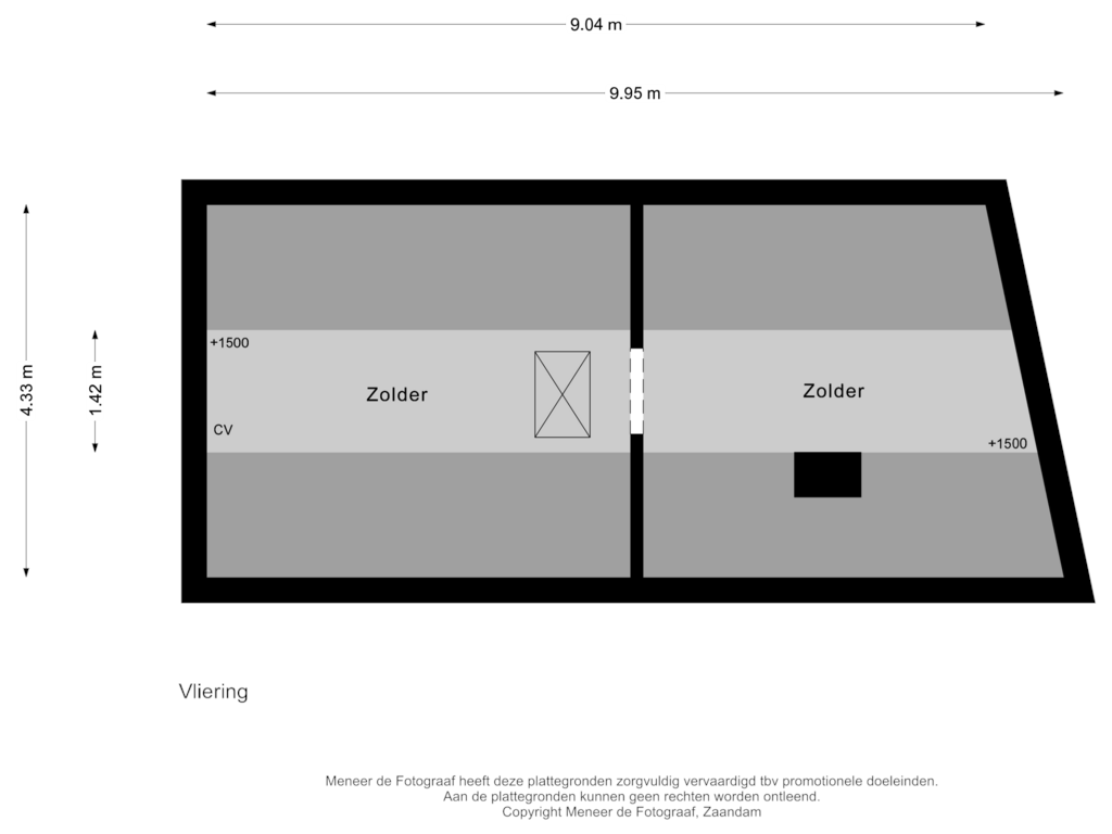 Bekijk plattegrond van Vliering van Langepad 27