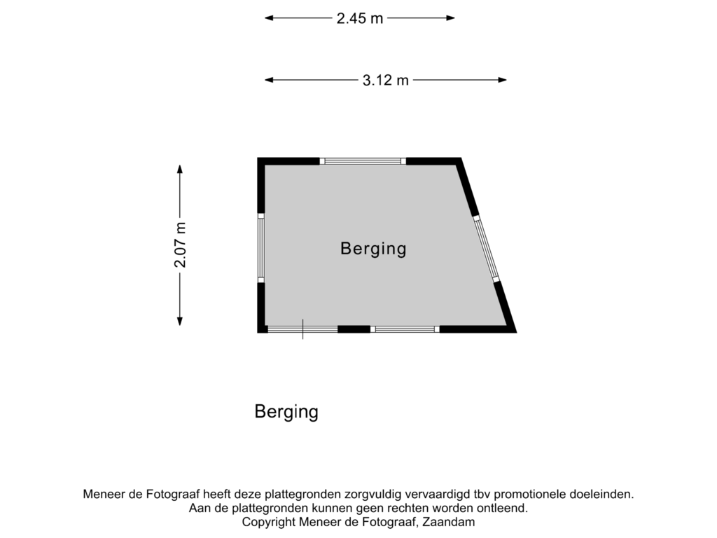 Bekijk plattegrond van Berging van Langepad 27