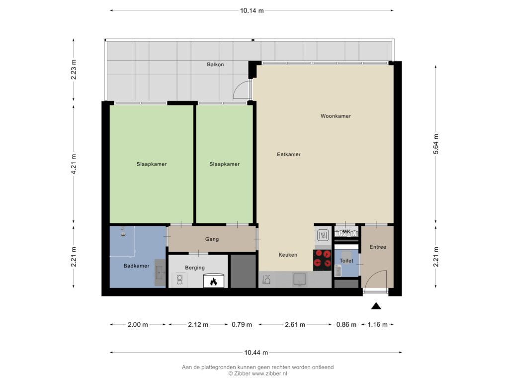 View floorplan of Appartement of Dr. Willem Dreesweg 289