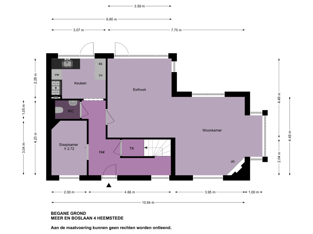 View floorplan of Begane Grond of Meer en Boslaan 4