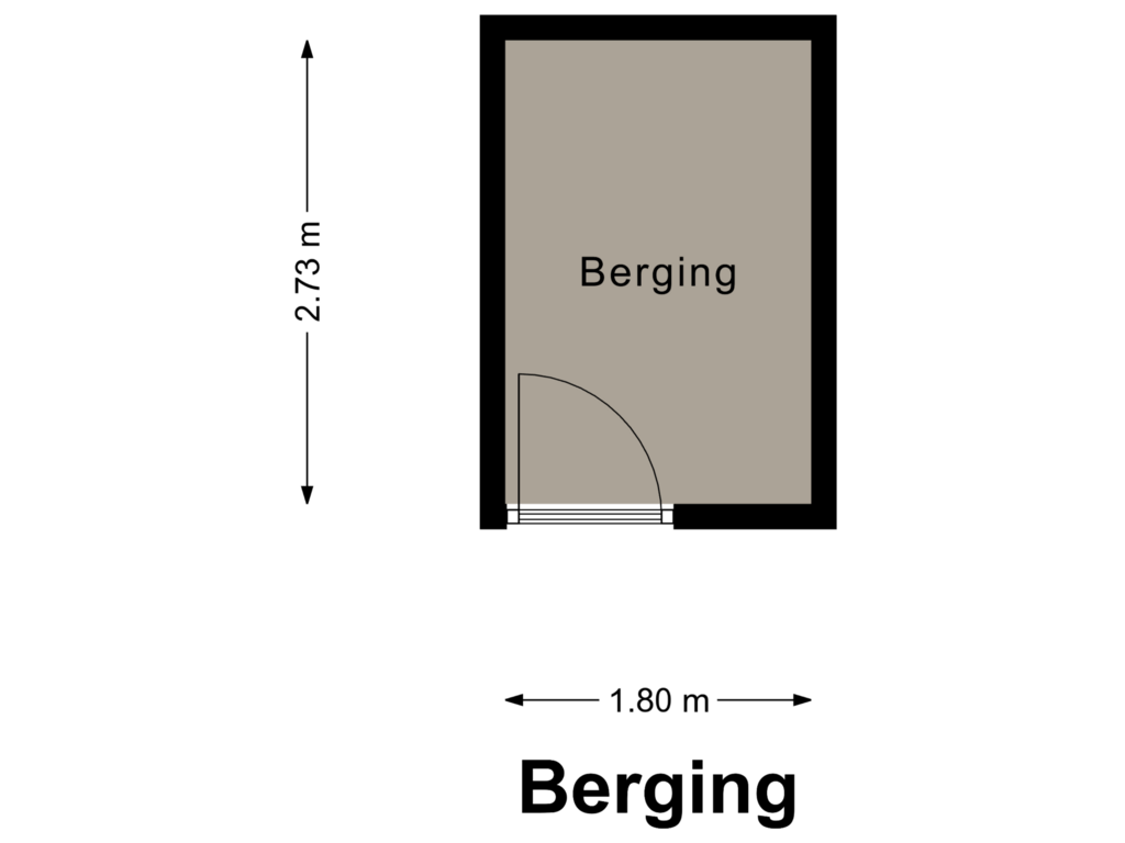 Bekijk plattegrond van Berging van Wilhelminaplein 13