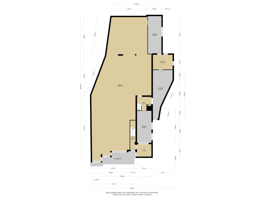 Bekijk plattegrond van Begane grond van De Kolk 19