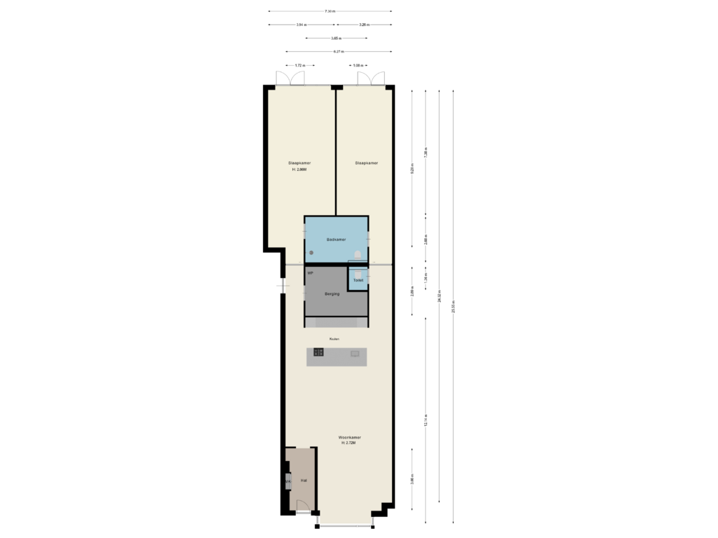 Bekijk plattegrond van Appartement van Kennemerstraatweg 119