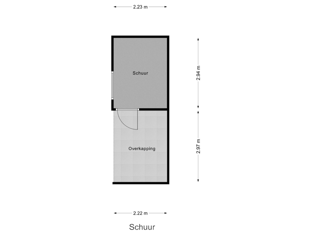 Bekijk plattegrond van Schuur van Pieter Stastokweg 22