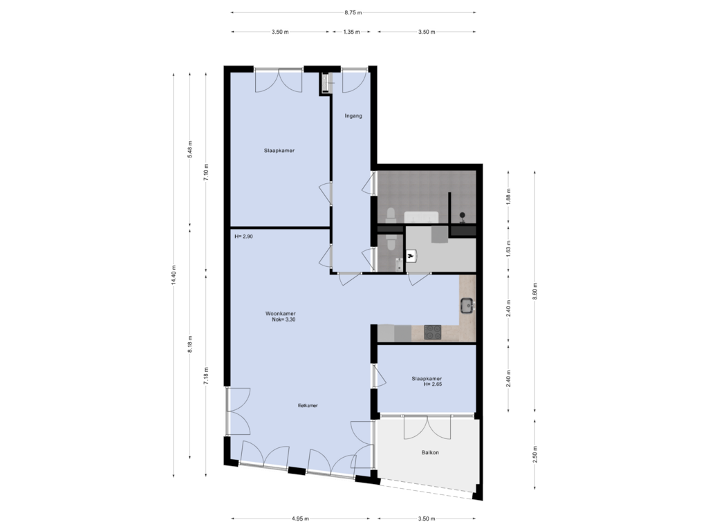 View floorplan of Appartement of Victoriberg 7