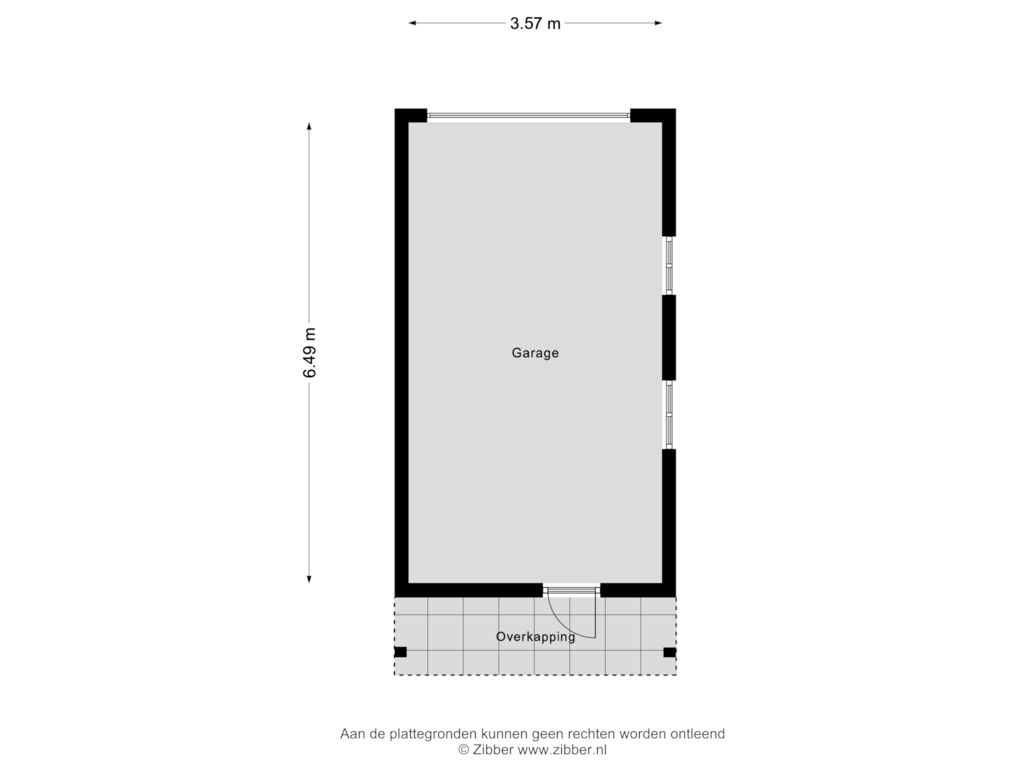 View floorplan of Garage of Pr. Bernhardstraat 3