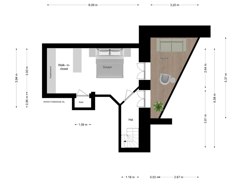 Bekijk plattegrond van SOUTERRAIN van Houtkopersburgwal 14