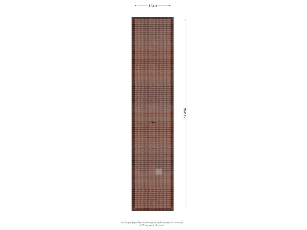 Bekijk plattegrond van Zolder van Fabrieksstraat 13