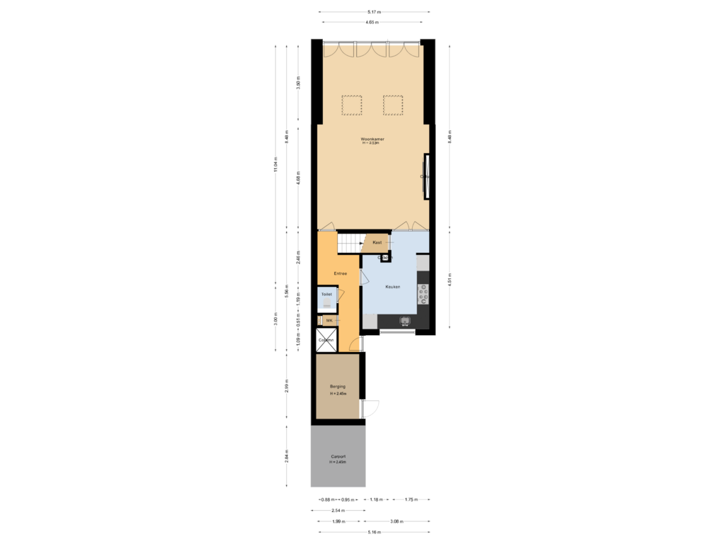 Bekijk plattegrond van Begane grond van Vloed 49