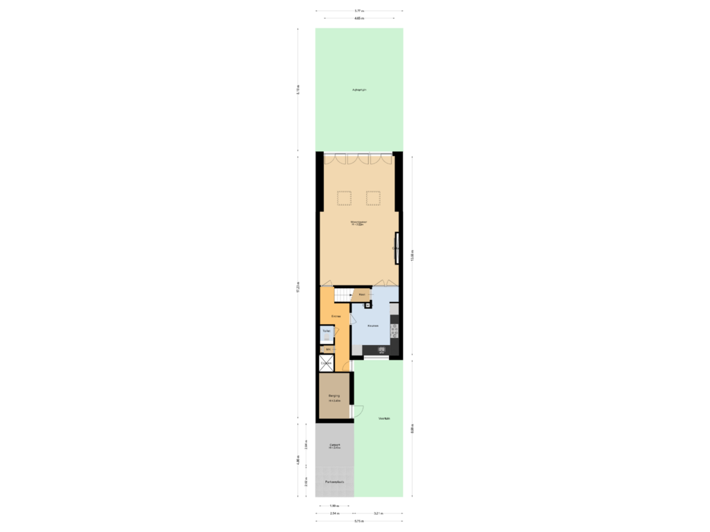 Bekijk plattegrond van Situatie van Vloed 49