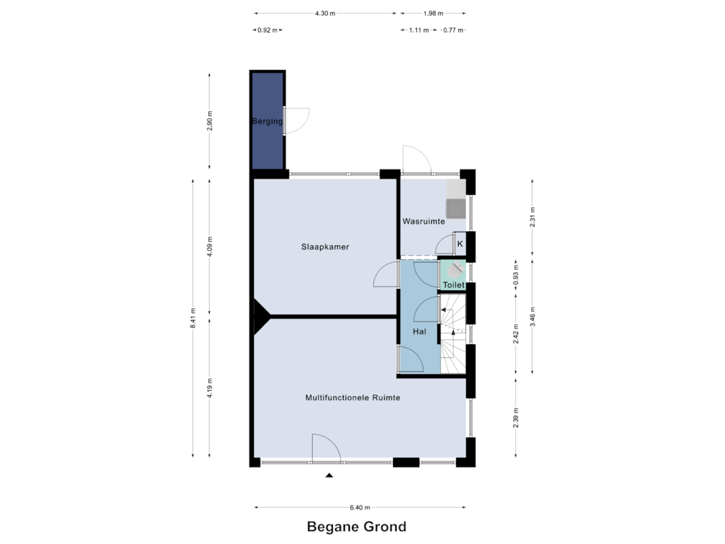 Bekijk plattegrond van Begane Grond van Gebroeklaan 41