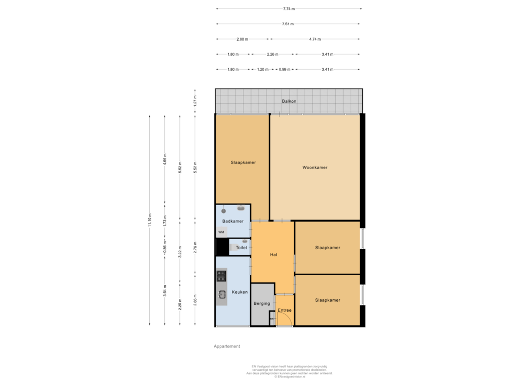 Bekijk plattegrond van Appartement van Oost-Dorsch 104