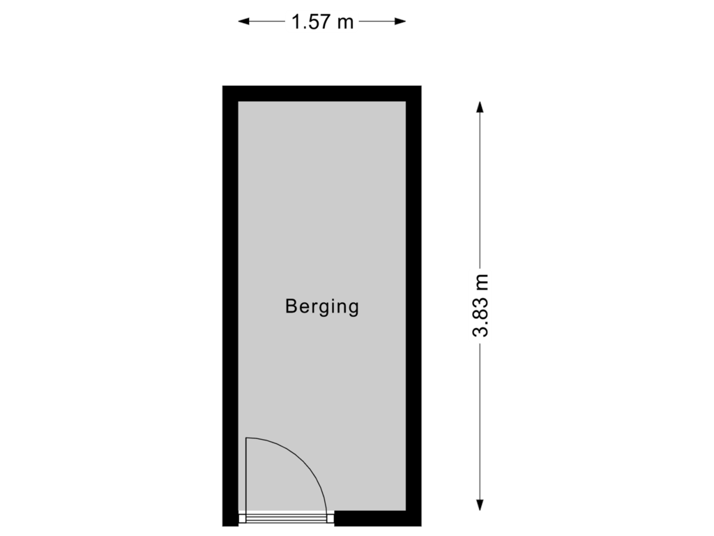 Bekijk plattegrond van Berging van Plantijnstraat 51