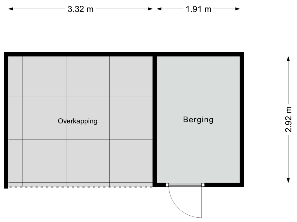 Bekijk plattegrond van Berging van Reine Victoriaweg 51