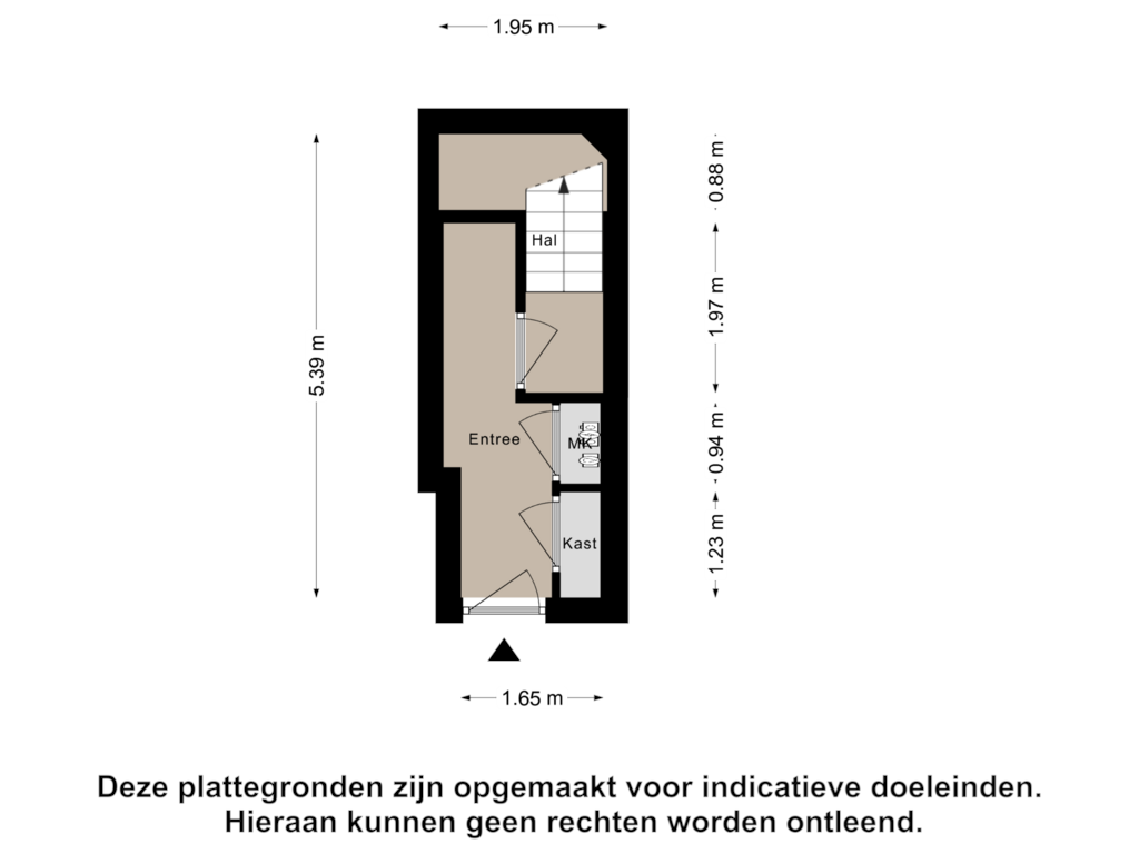 Bekijk plattegrond van Begane Grond van Hoofdstraat 100-A