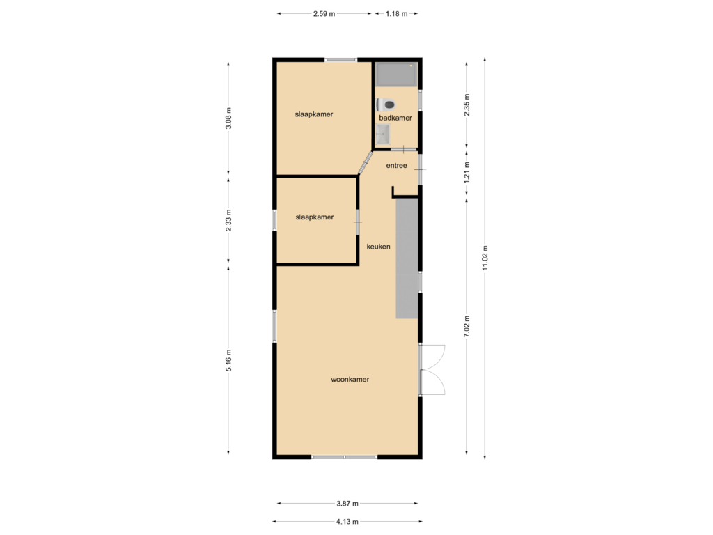 View floorplan of First floor of Kieftveen 30-200