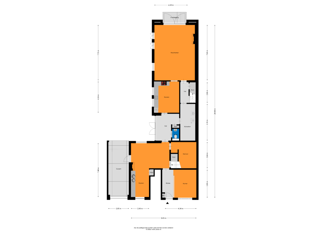 Bekijk plattegrond van Begane Grond van Baroniestraat 32