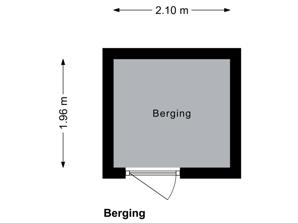 Bekijk plattegrond van Berging van Eerste Helmersstraat 94-C