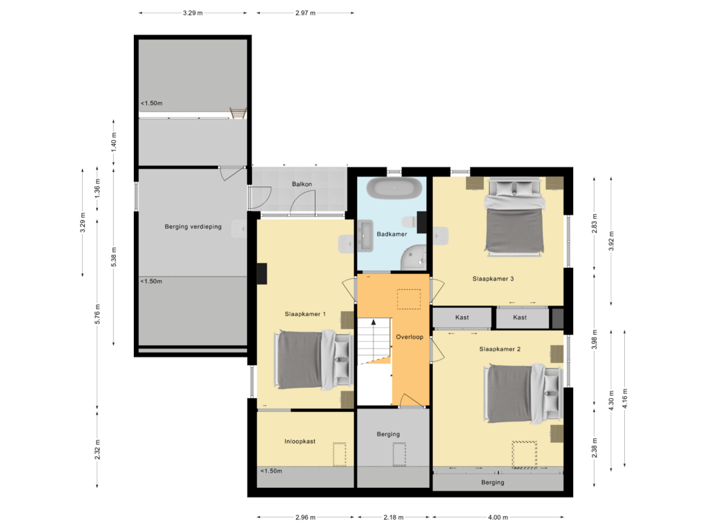 Bekijk plattegrond van Eerste Verdieping van Stoelenmatter 41