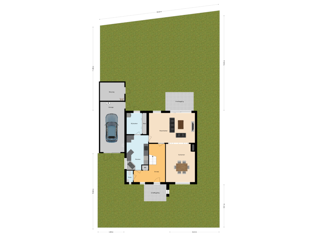 Bekijk plattegrond van Situatie van Stoelenmatter 41