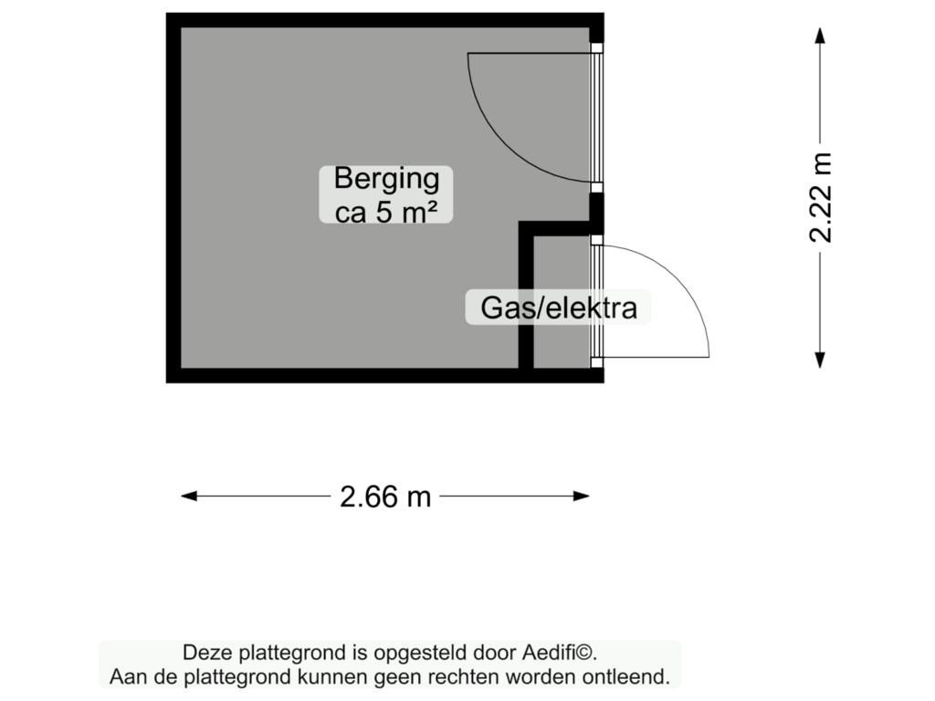 Bekijk plattegrond van Berging van Slachthuisstraat 300