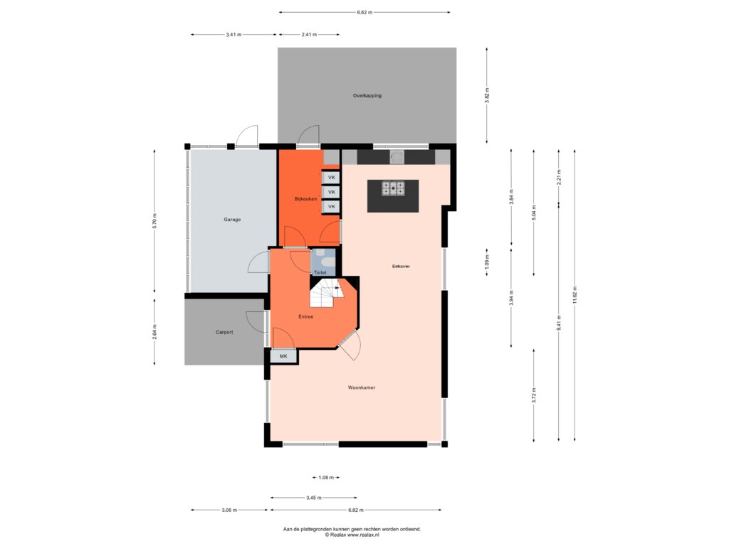 View floorplan of Begane grond of Fluitekruid 43