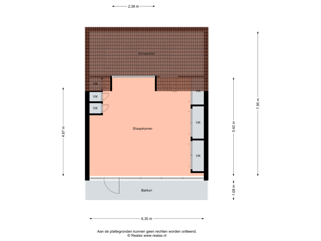 View floorplan of Verdieping 2 of Fluitekruid 43