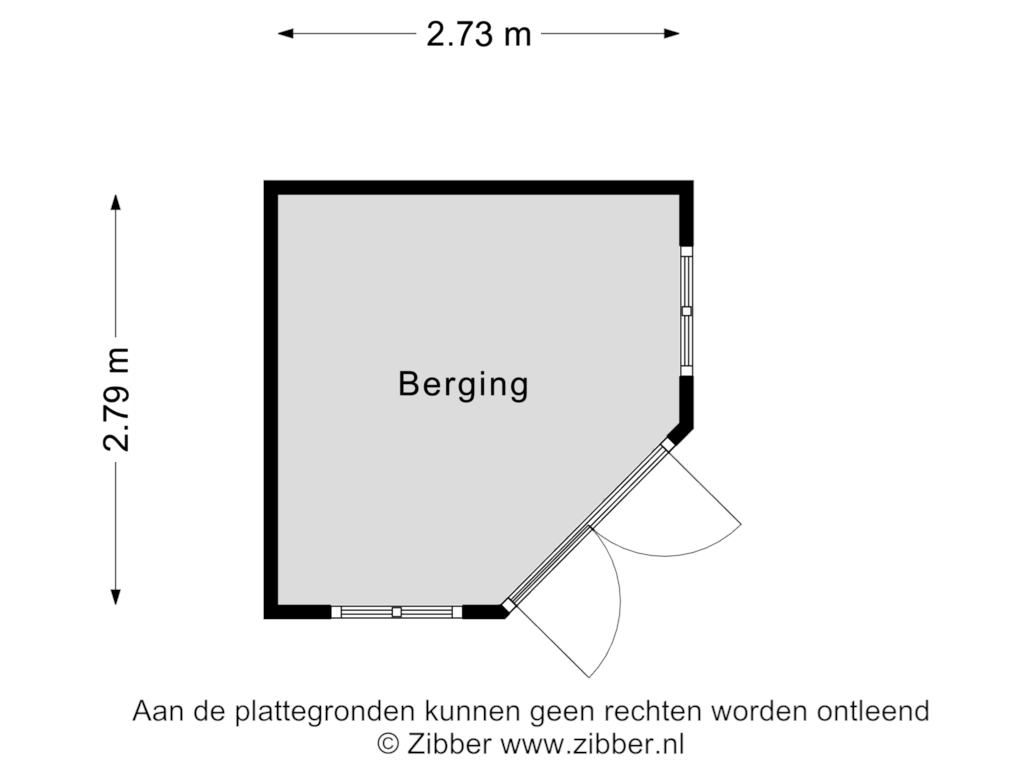 Bekijk plattegrond van Berging van Elsterstraatweg 33