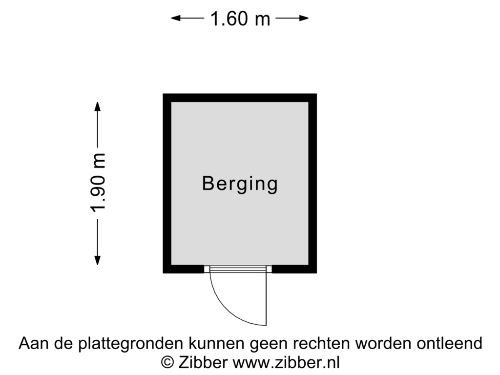 Bekijk plattegrond van Berging van Elsterstraatweg 33