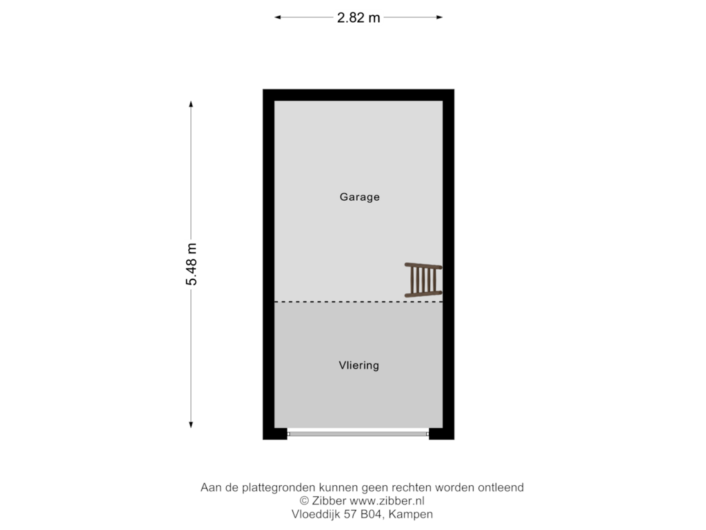 View floorplan of Garage of Vloeddijk 57-B04