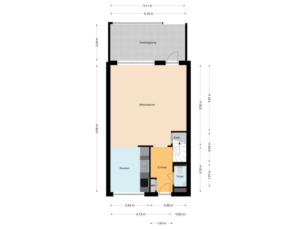 Bekijk plattegrond van Begane Grond van Kloeckenmorgen 1