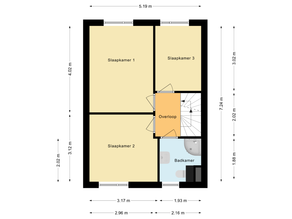 Bekijk plattegrond van Eerste verdieping van Kloeckenmorgen 1