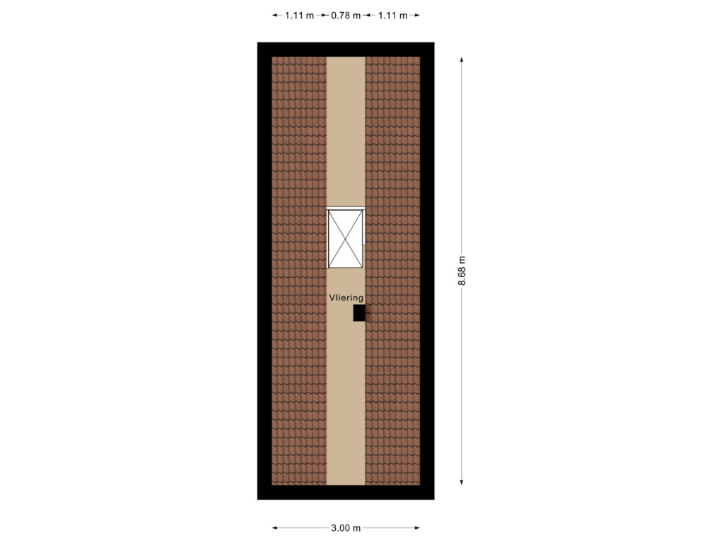 Bekijk plattegrond van Vliering van Floralaan 95