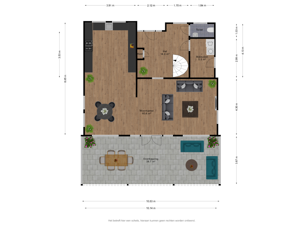 Bekijk plattegrond van Begane grond van Cantharel 37