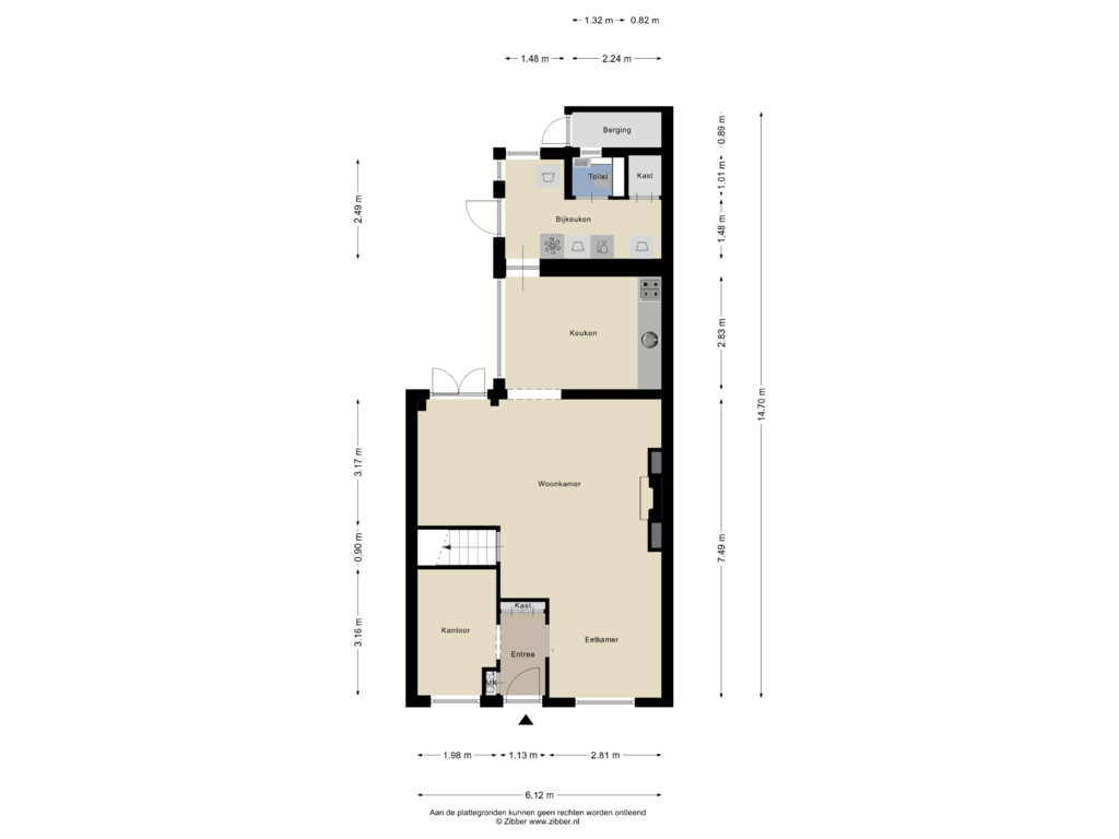 Bekijk plattegrond van Begane grond van Boekweitweg 31