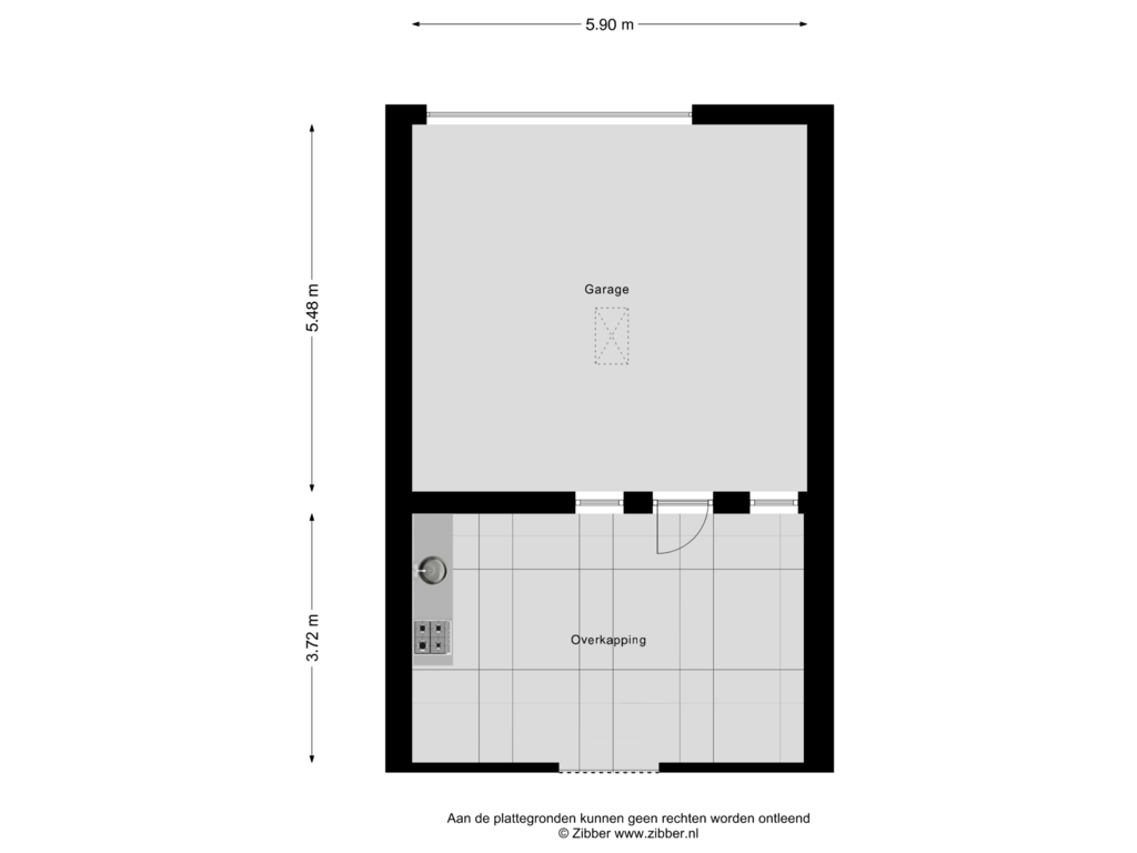 Bekijk plattegrond van Garage van Boekweitweg 31