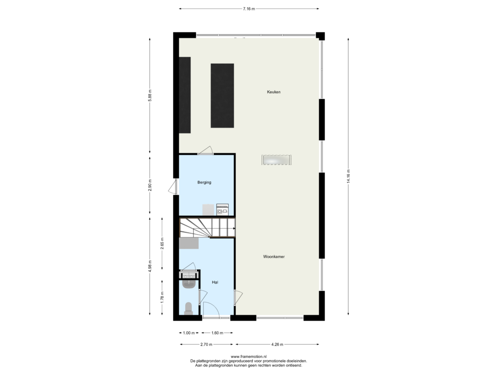 View floorplan of Begane Grond of Osdorperweg Villa 2