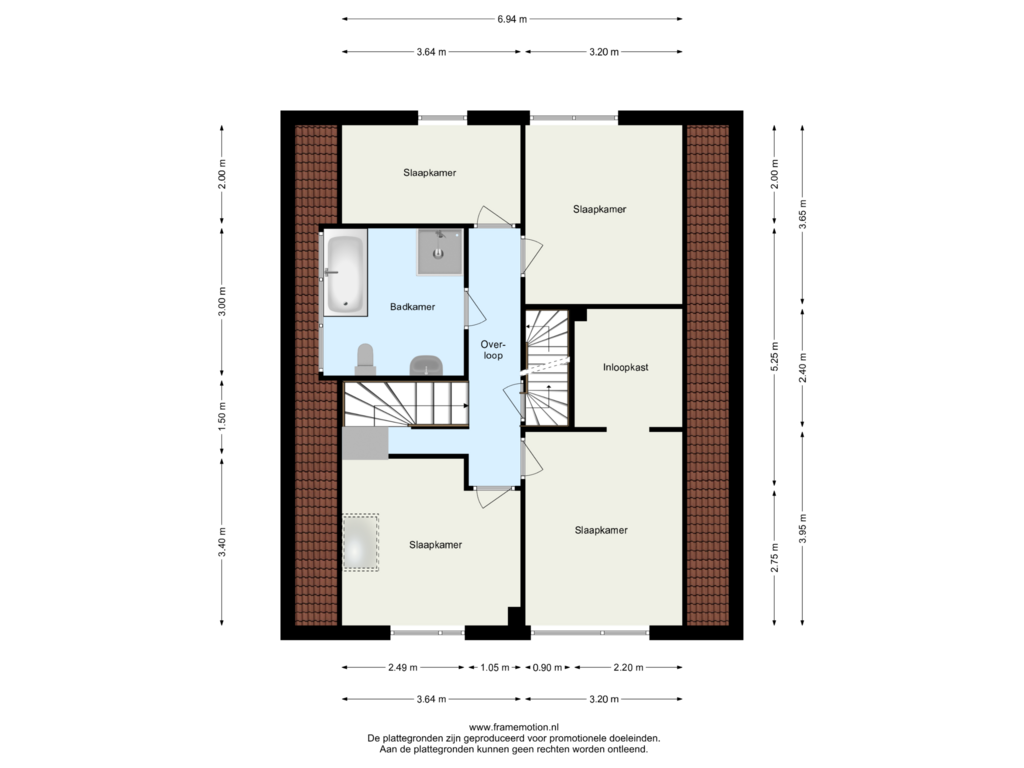 Bekijk plattegrond van Verdieping 1 van Osdorperweg Villa 2