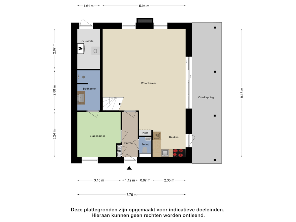 View floorplan of Begane Grond of Oesterdam 301