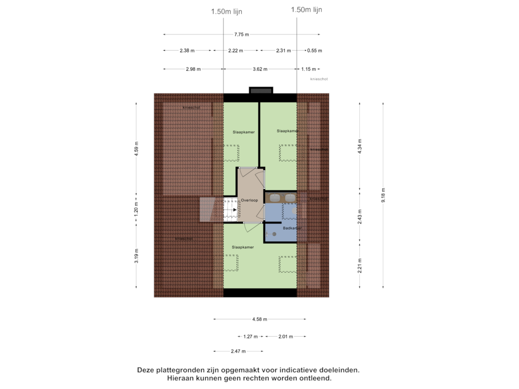 View floorplan of Eerste Verdieping of Oesterdam 301