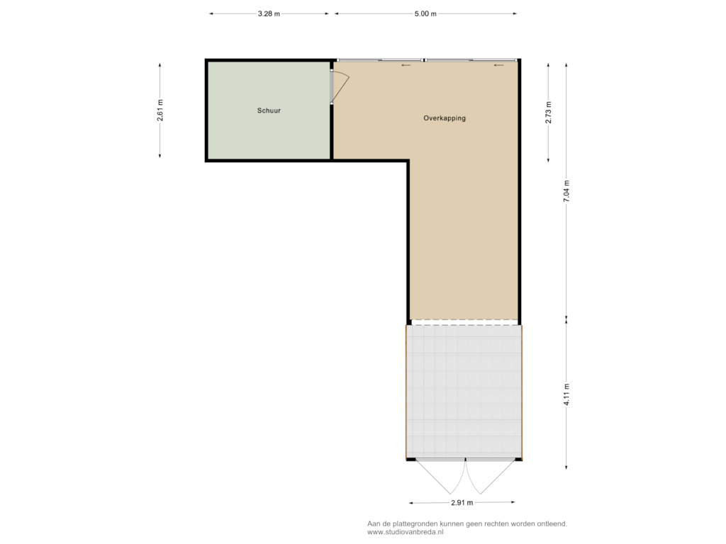 Bekijk plattegrond van Tuinhuis van de Dinkel 16