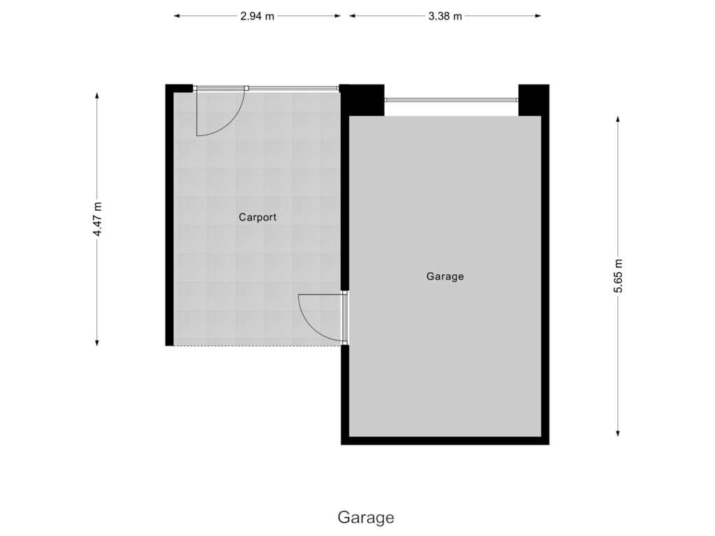 View floorplan of Garage of Steynlaan 98