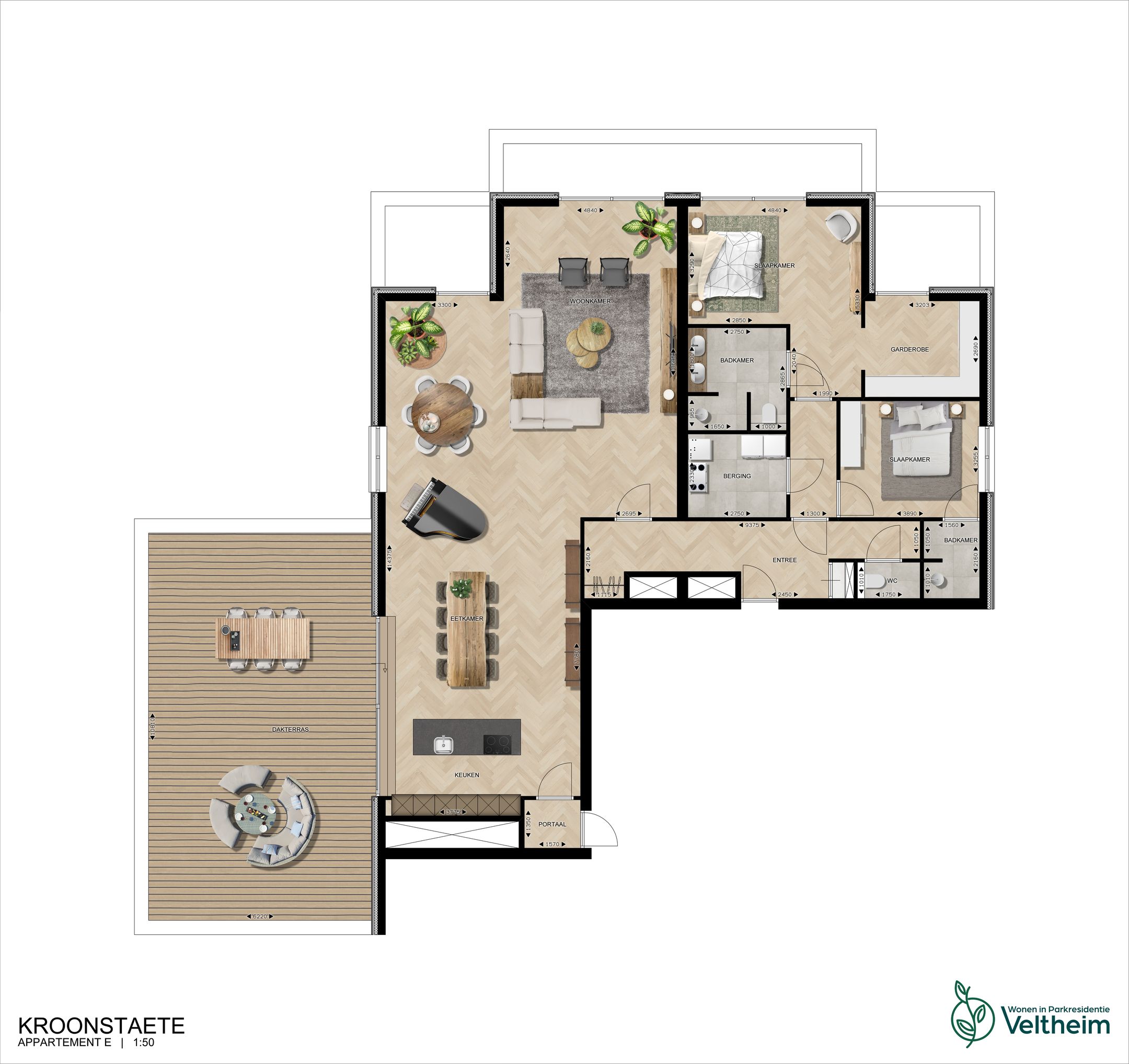 Foto 6 van Kroonstaete Penthouse E (bouwnr. 37)