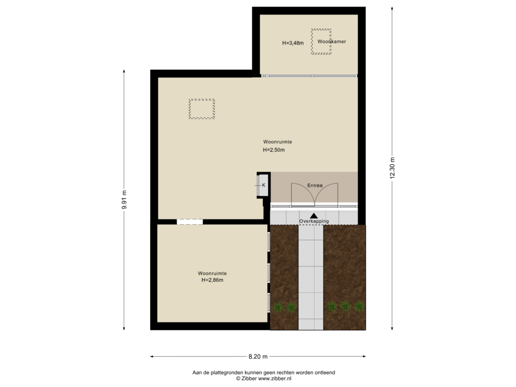 Bekijk plattegrond van Begane Grond Tuin van Posweg 253