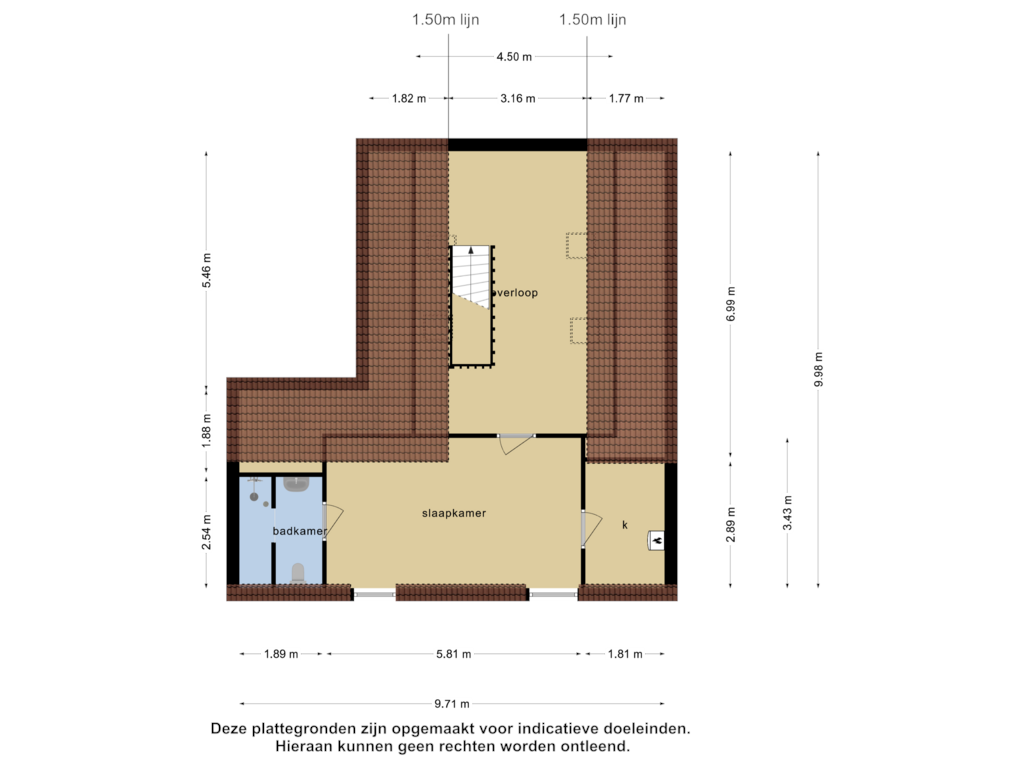 Bekijk plattegrond van 1e verdieping van Ghil 15